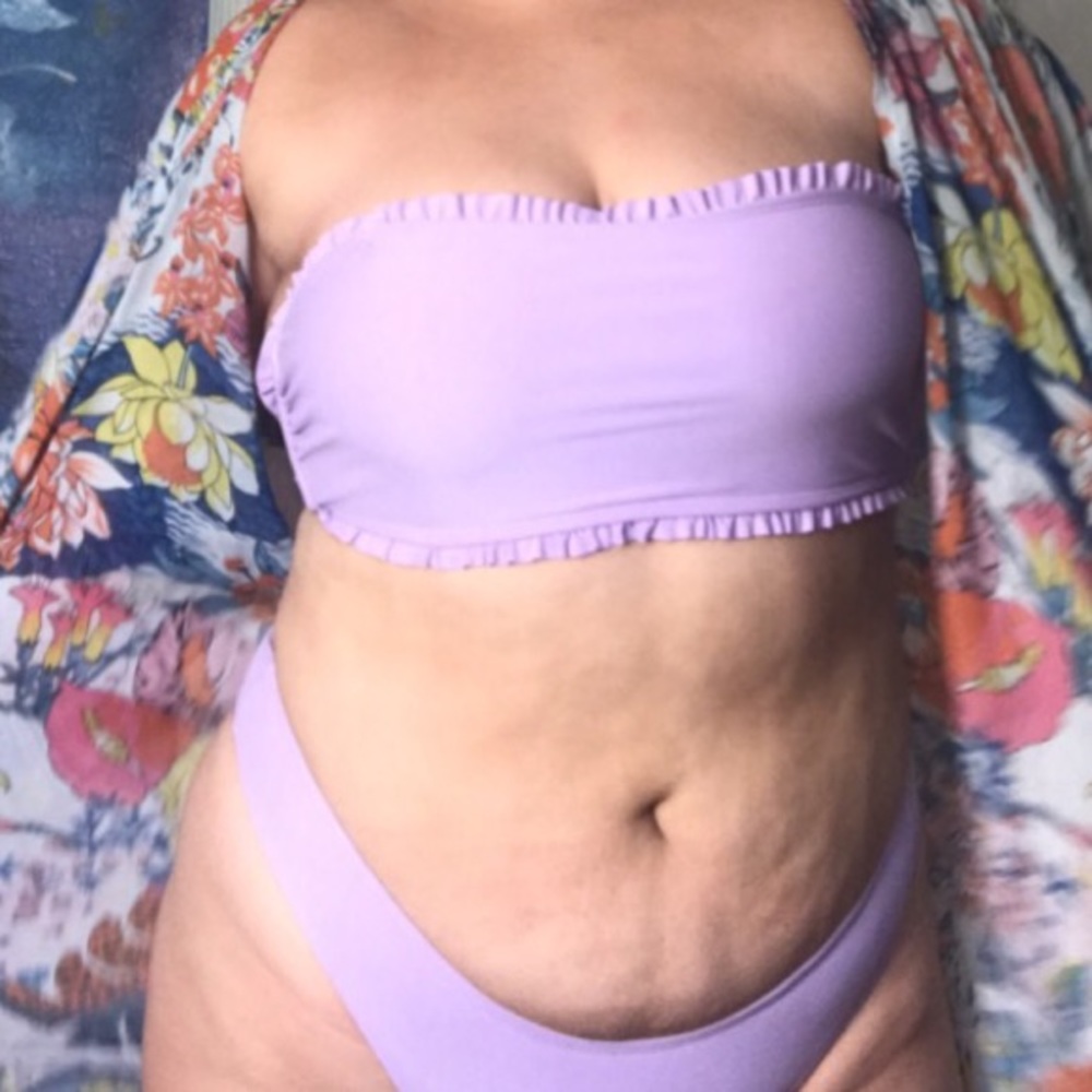 Lilac bathing suit